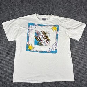 1990 The Beach Boys Concert T Shirt Brockum Collection XL White Map Graphic